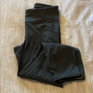 Lululemon grey Time to Sweat Crop